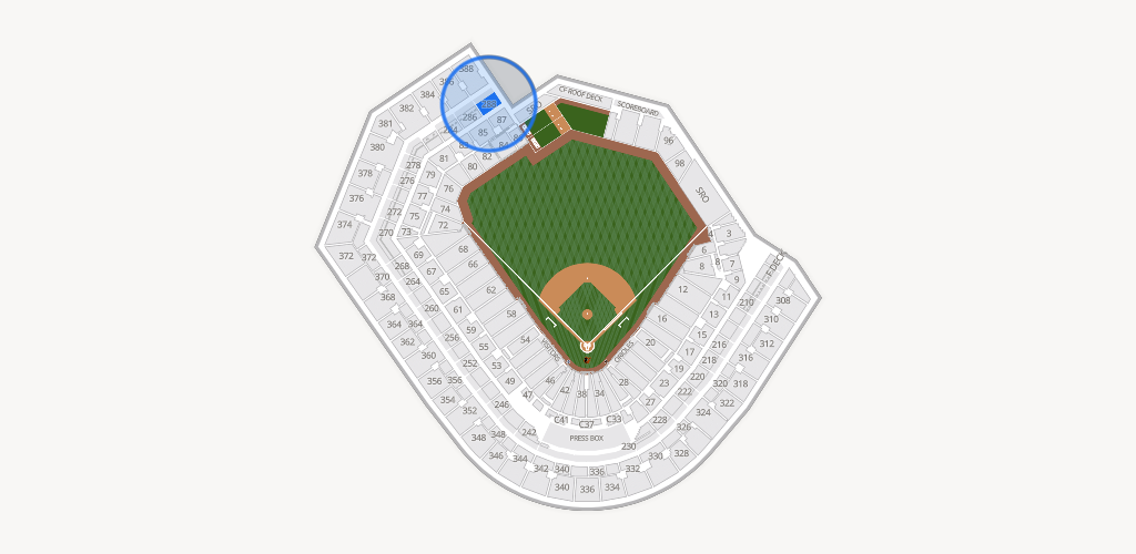 Oriole Park at Camden Yards Seating Chart