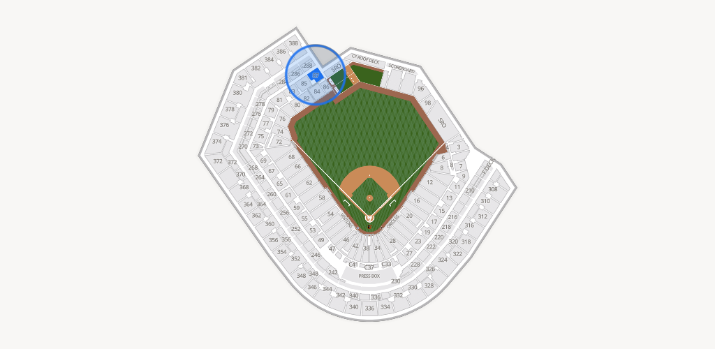 Oriole Park at Camden Yards Seating Chart