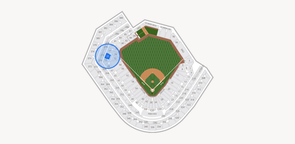 Oriole Park at Camden Yards Seating Chart