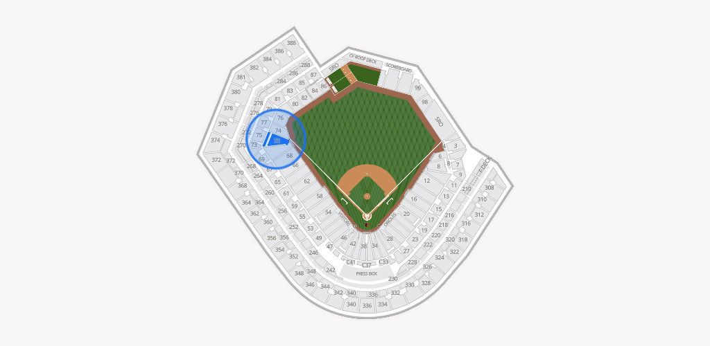 Oriole Park at Camden Yards Seating Chart