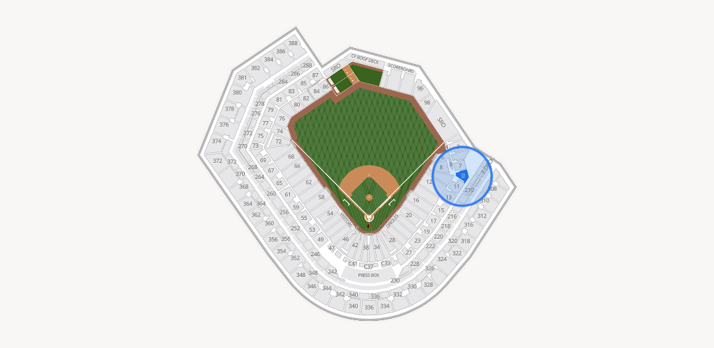 Oriole Park at Camden Yards Seating Chart