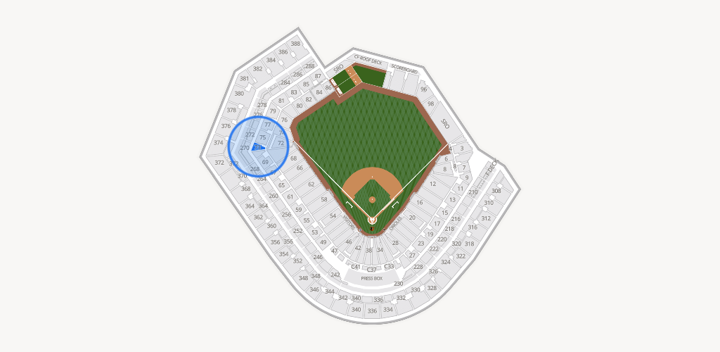 Oriole Park at Camden Yards Seating Chart