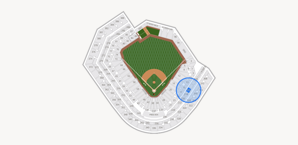 Oriole Park at Camden Yards Seating Chart