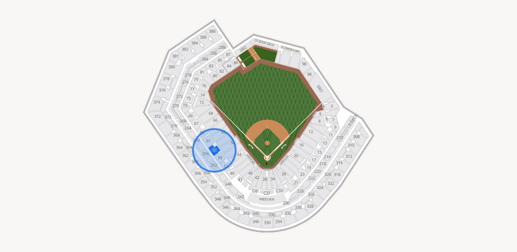 Oriole Park at Camden Yards Seating Chart
