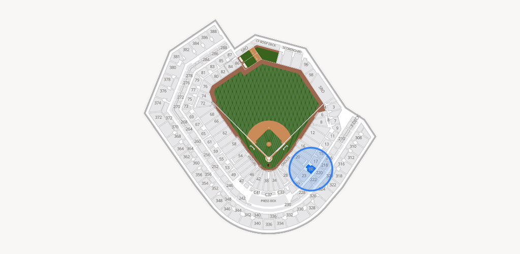 Oriole Park at Camden Yards Seating Chart