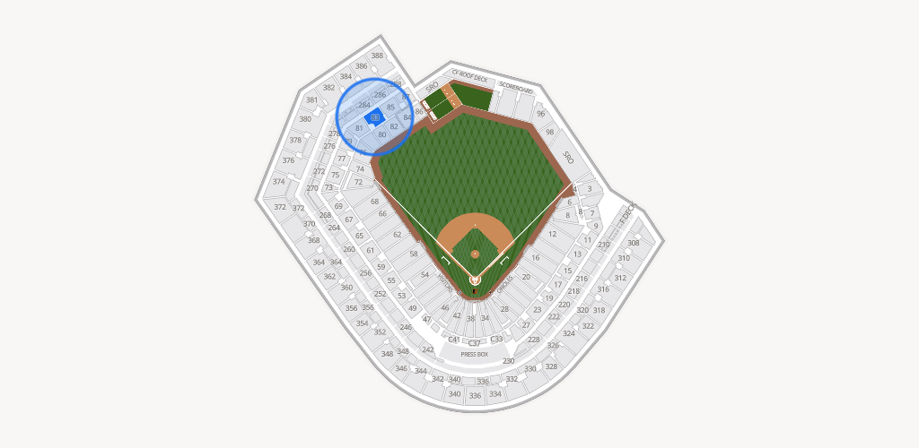 Oriole Park at Camden Yards Seating Chart