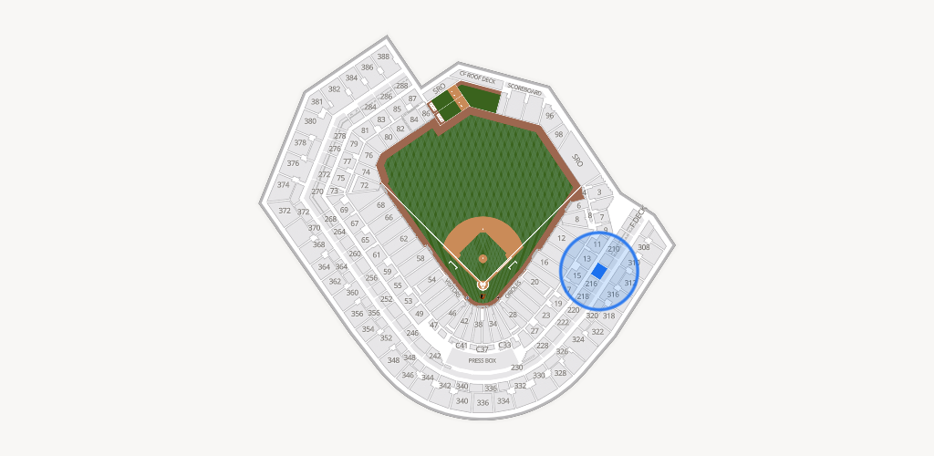 Oriole Park at Camden Yards Seating Chart