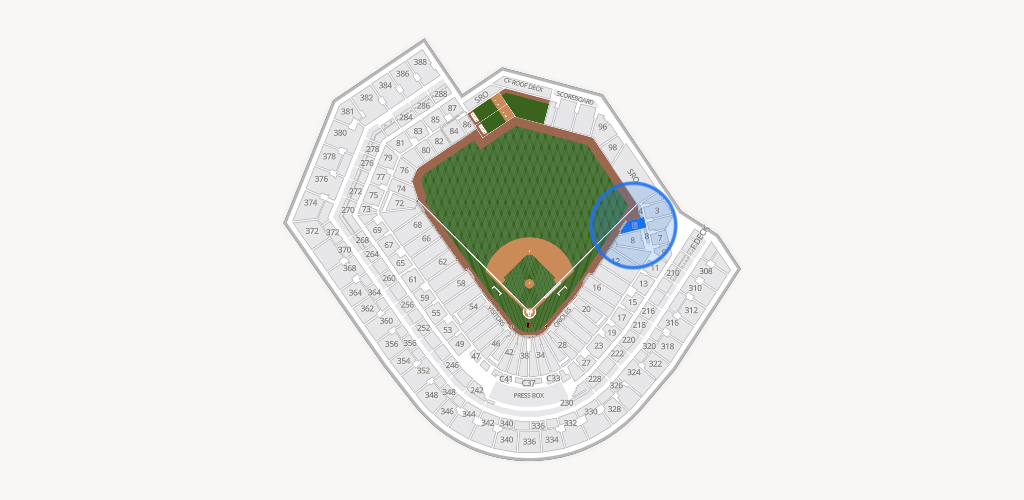 Oriole Park at Camden Yards Seating Chart