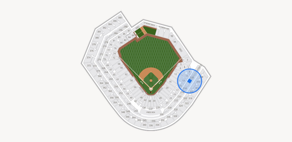 Oriole Park at Camden Yards Seating Chart