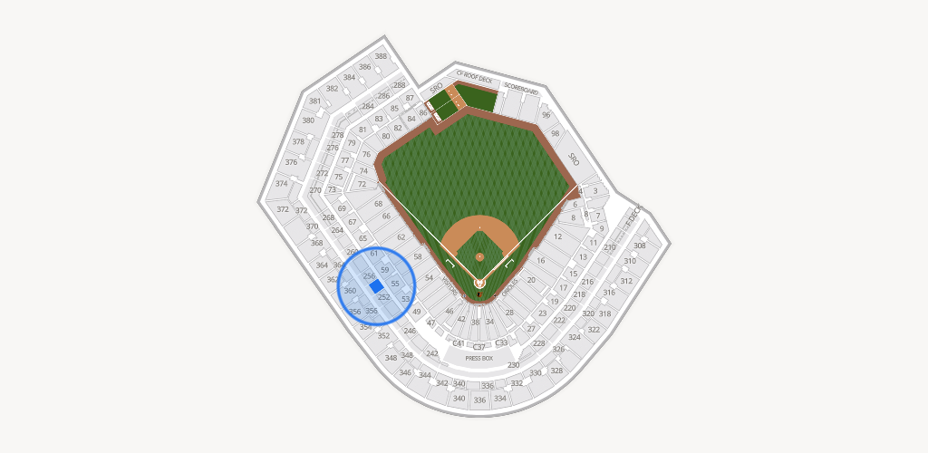 Oriole Park at Camden Yards Seating Chart