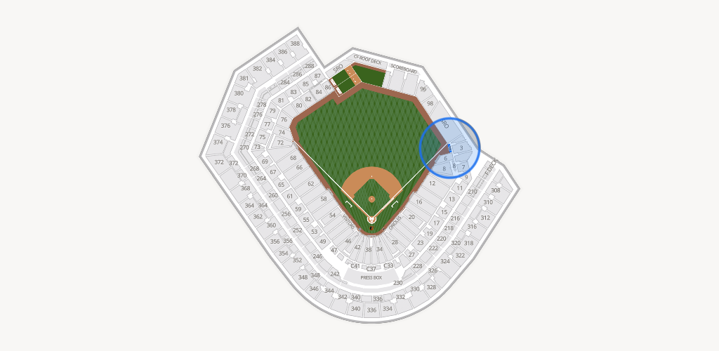 Oriole Park at Camden Yards Seating Chart