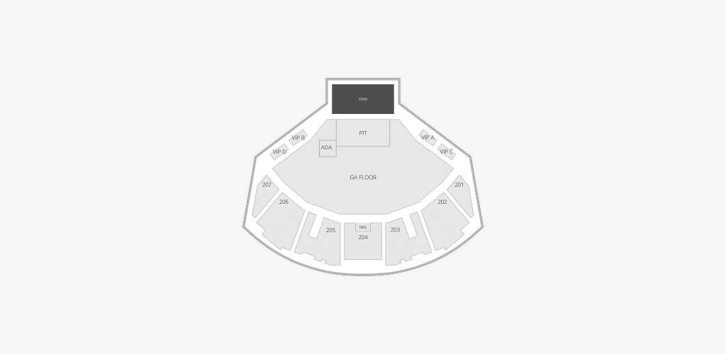 Ovation Hall at Ocean Resort Casino Seating Chart