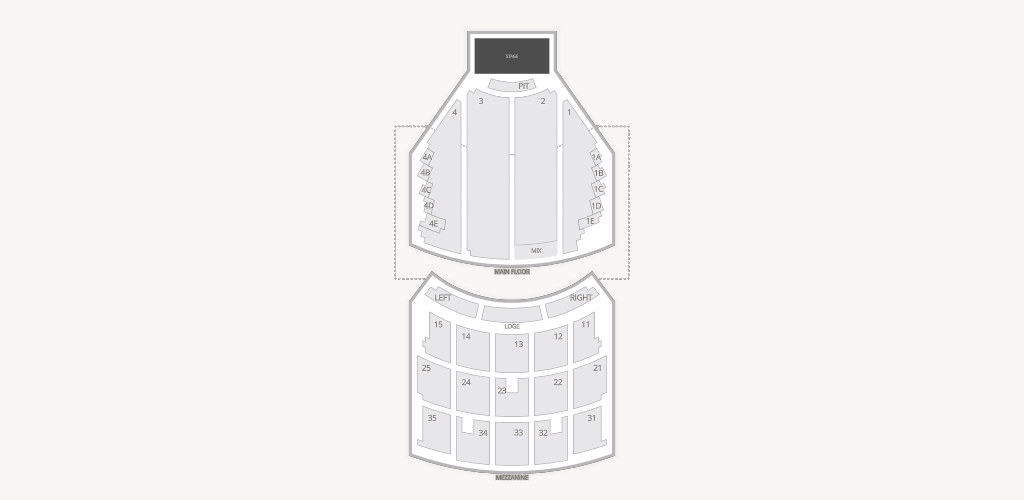 Paramount Theatre - WA Seating Chart