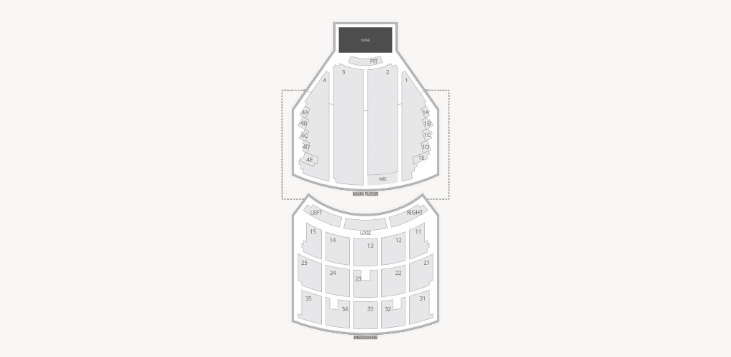 Paramount Theatre - WA Seating Chart