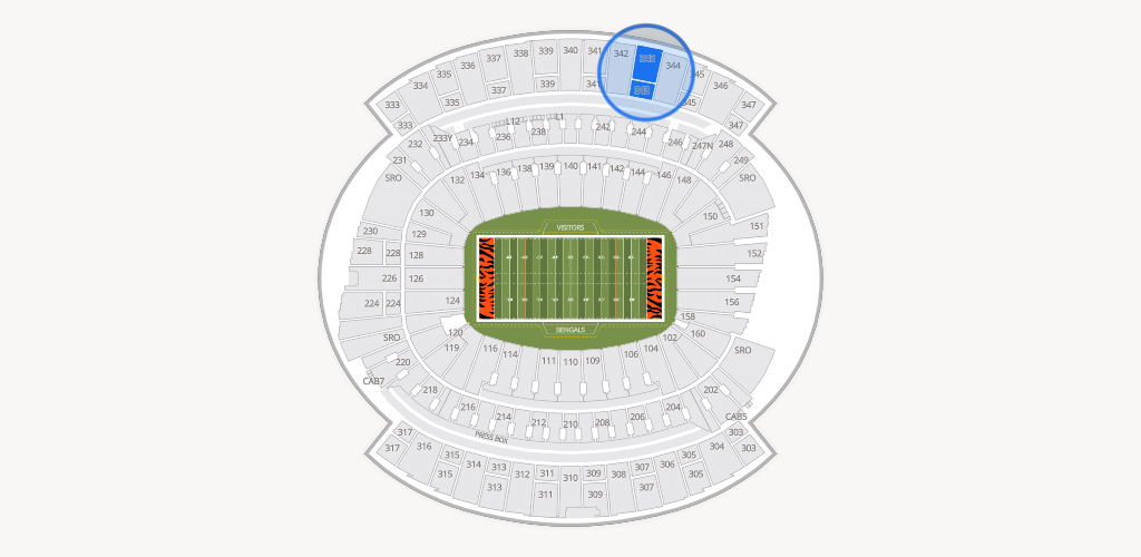 Paycor Stadium Seating Chart