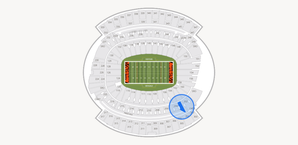 Paycor Stadium Seating Chart