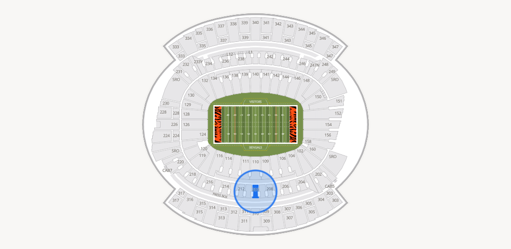 Paycor Stadium Seating Chart