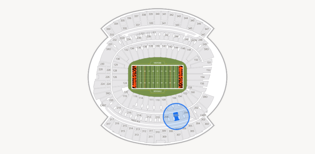 Paycor Stadium Seating Chart