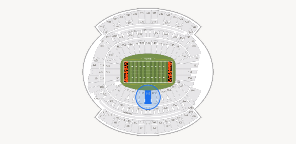 Paycor Stadium Seating Chart