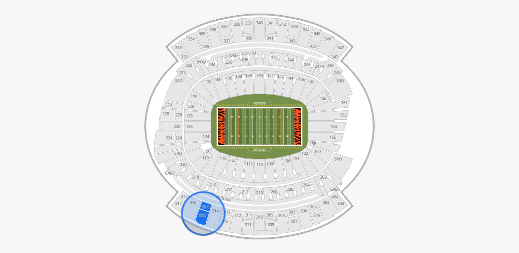 Paycor Stadium Seating Chart