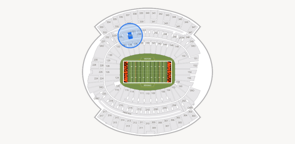 Paycor Stadium Seating Chart