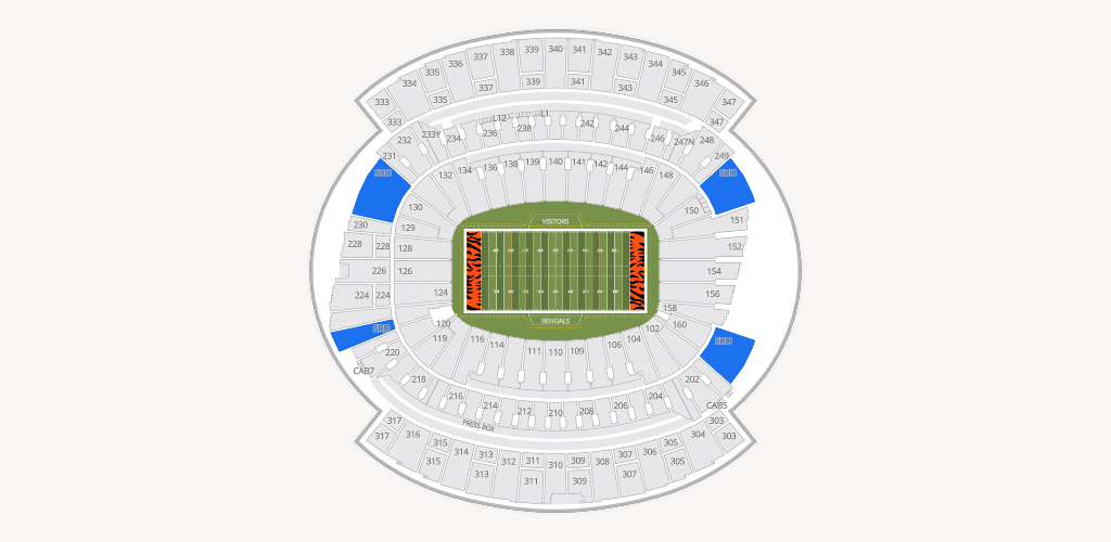Paycor Stadium Seating Chart