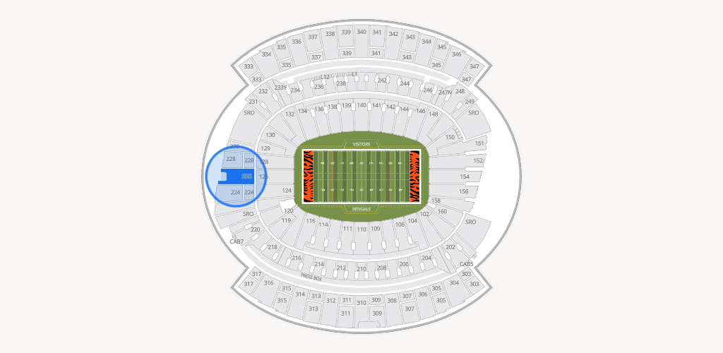 Paycor Stadium Seating Chart