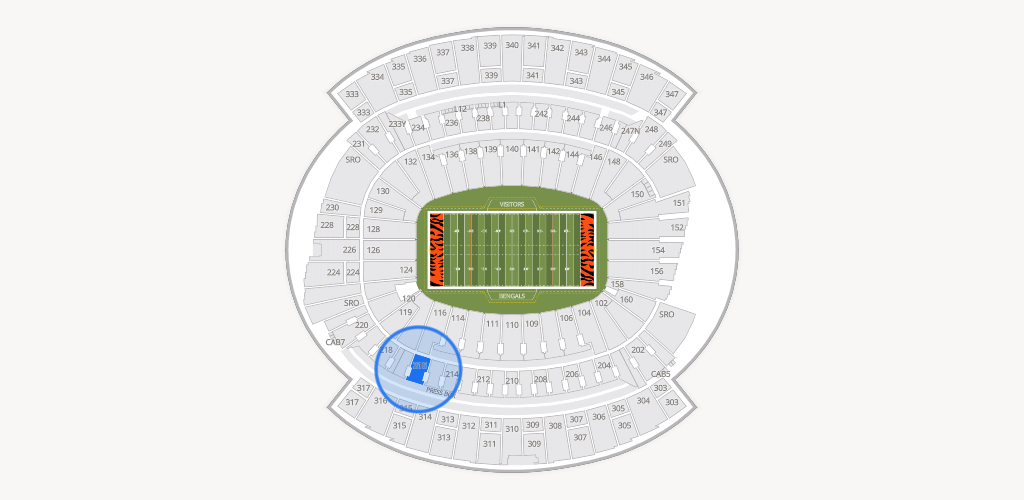 Paycor Stadium Seating Chart
