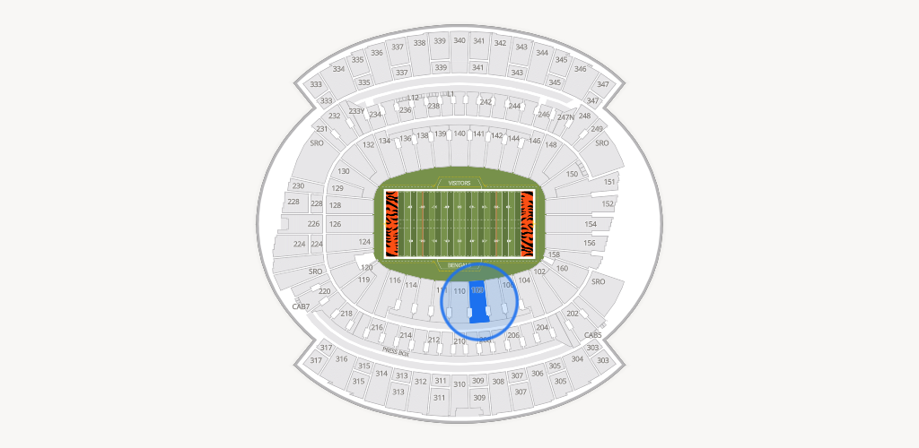 Paycor Stadium Seating Chart