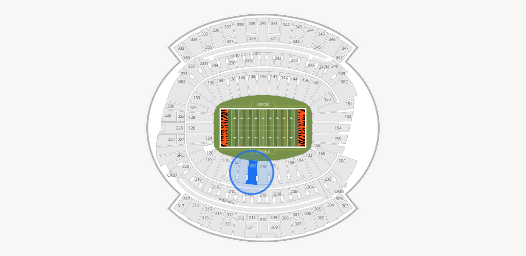 Paycor Stadium Seating Chart