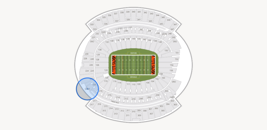 Paycor Stadium Seating Chart
