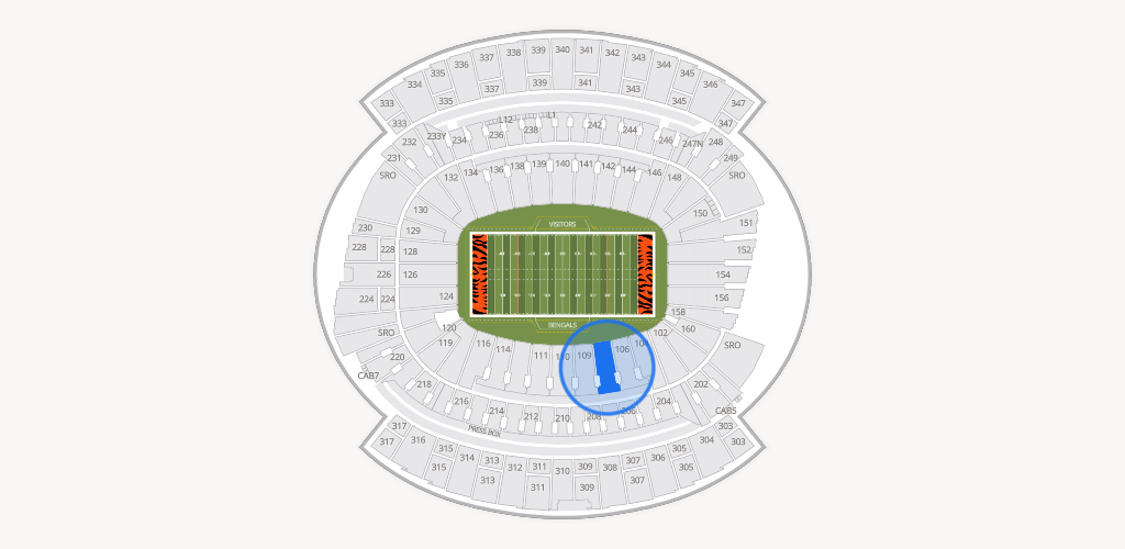 Paycor Stadium Seating Chart