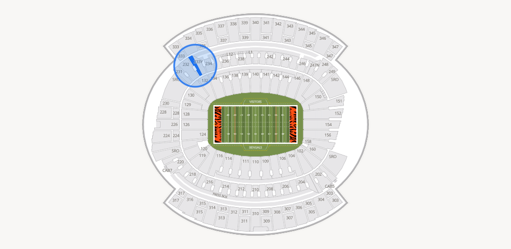 Paycor Stadium Seating Chart