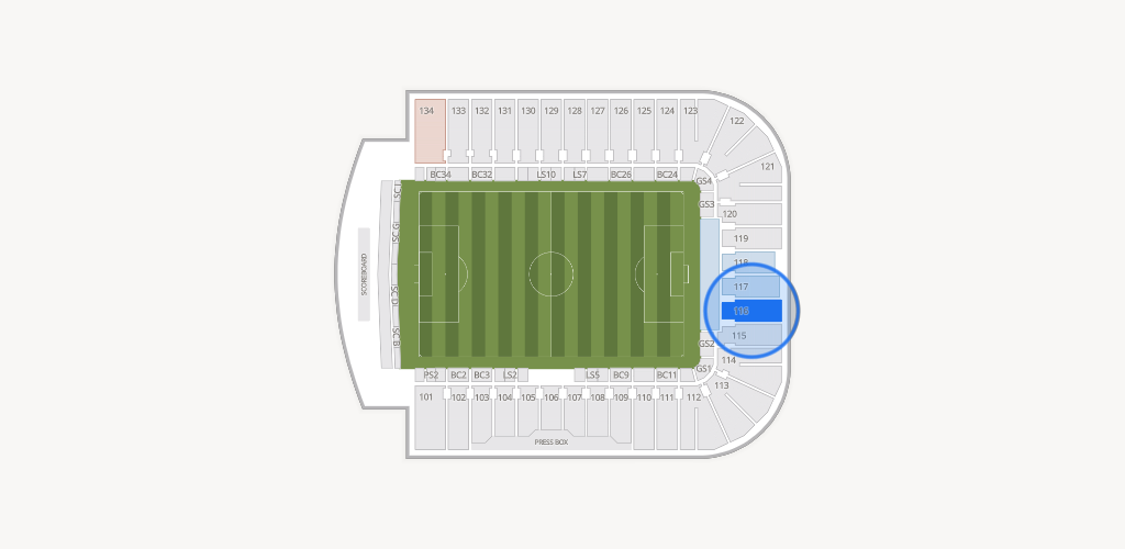 PayPal Park Seating Chart