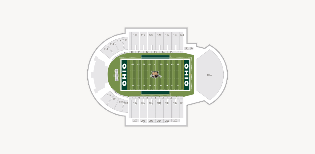 Peden Stadium Seating Chart