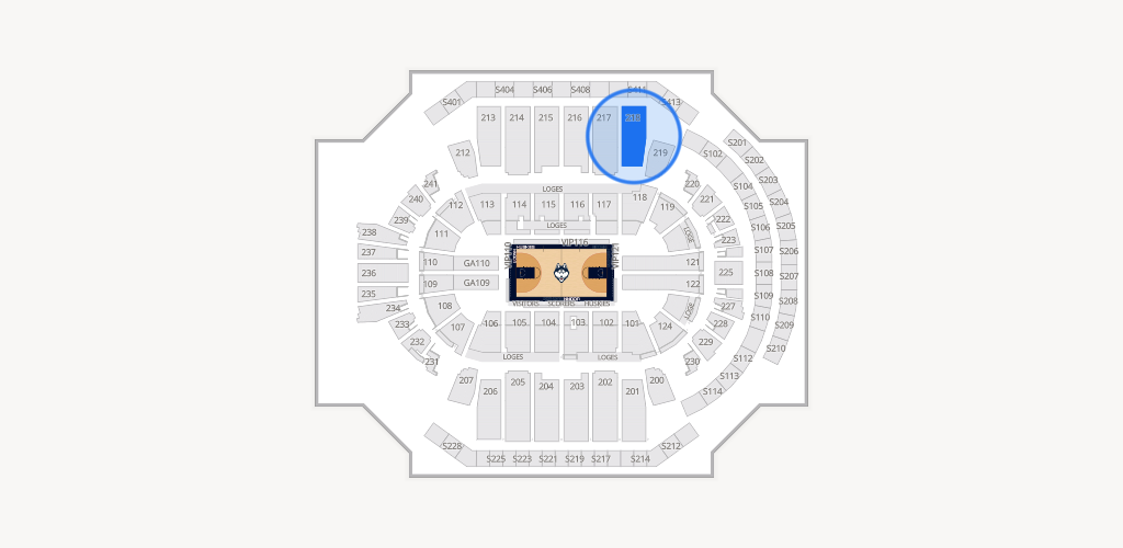 PeoplesBank Arena Seating Chart