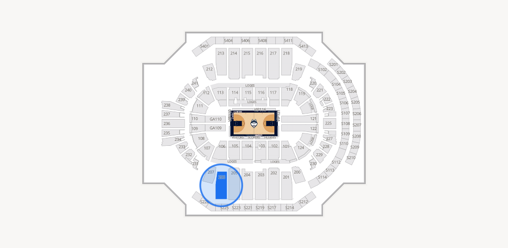 PeoplesBank Arena Seating Chart
