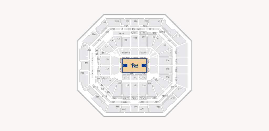 Petersen Events Center Seating Chart