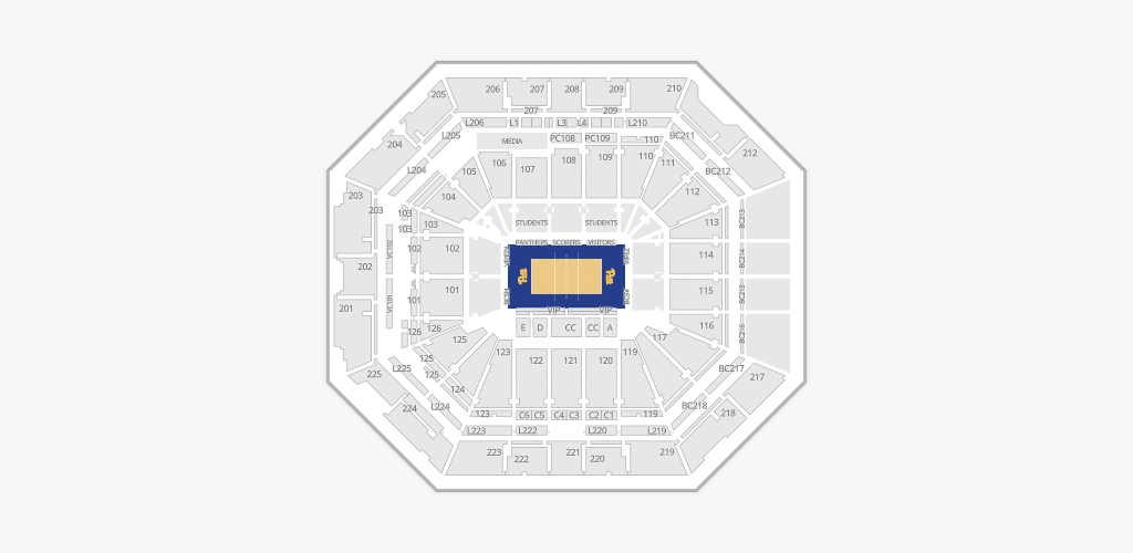 Petersen Events Center Seating Chart