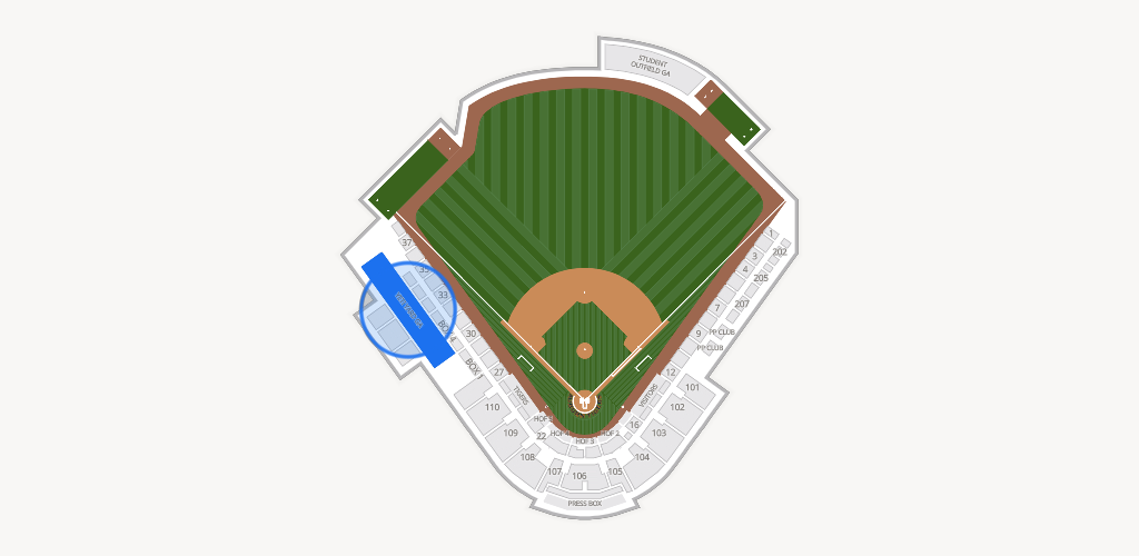 Plainsman Park Seating Chart