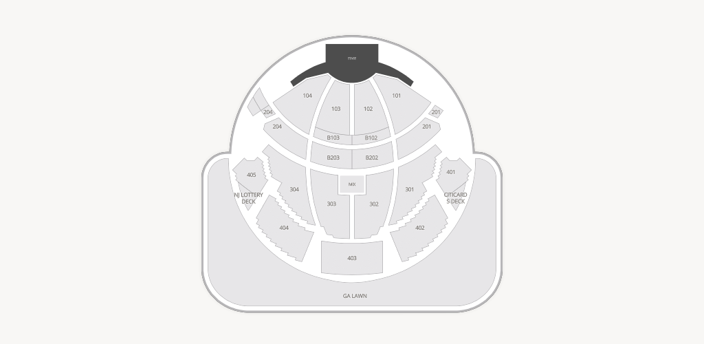 PNC Bank Arts Center Seating Chart