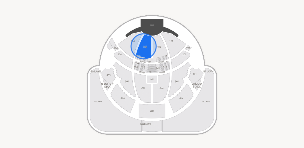PNC Bank Arts Center Seating Chart