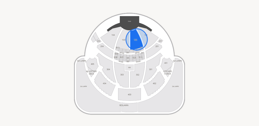 PNC Bank Arts Center Seating Chart