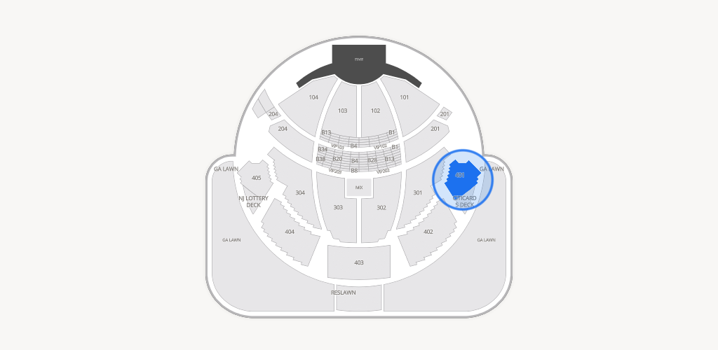 PNC Bank Arts Center Seating Chart