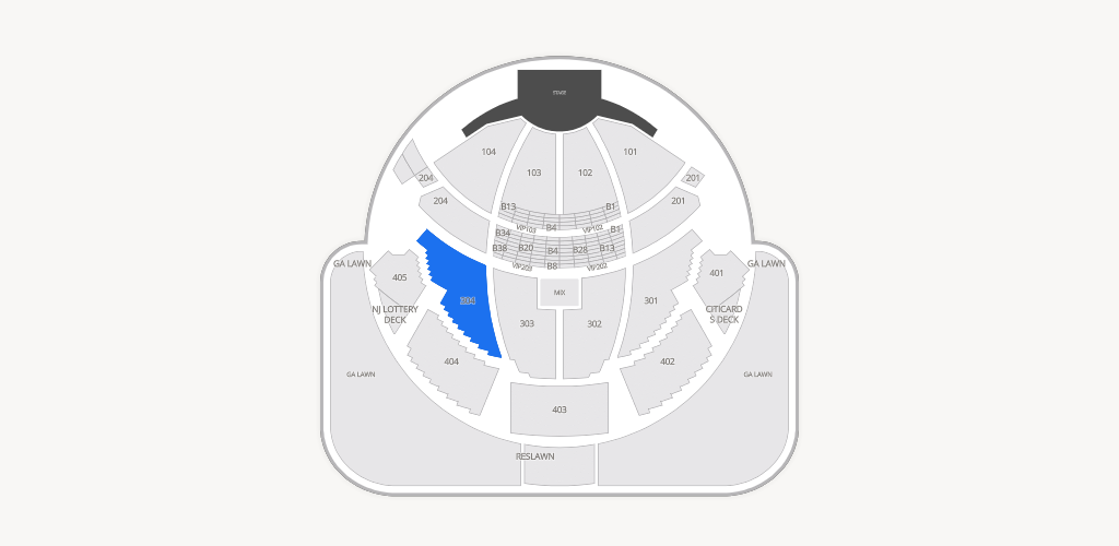 PNC Bank Arts Center Seating Chart