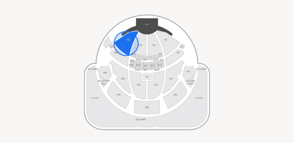 PNC Bank Arts Center Seating Chart