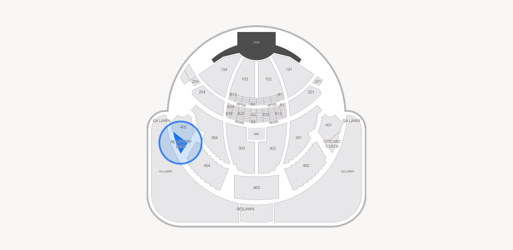 PNC Bank Arts Center Seating Chart