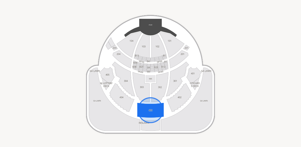 PNC Bank Arts Center Seating Chart
