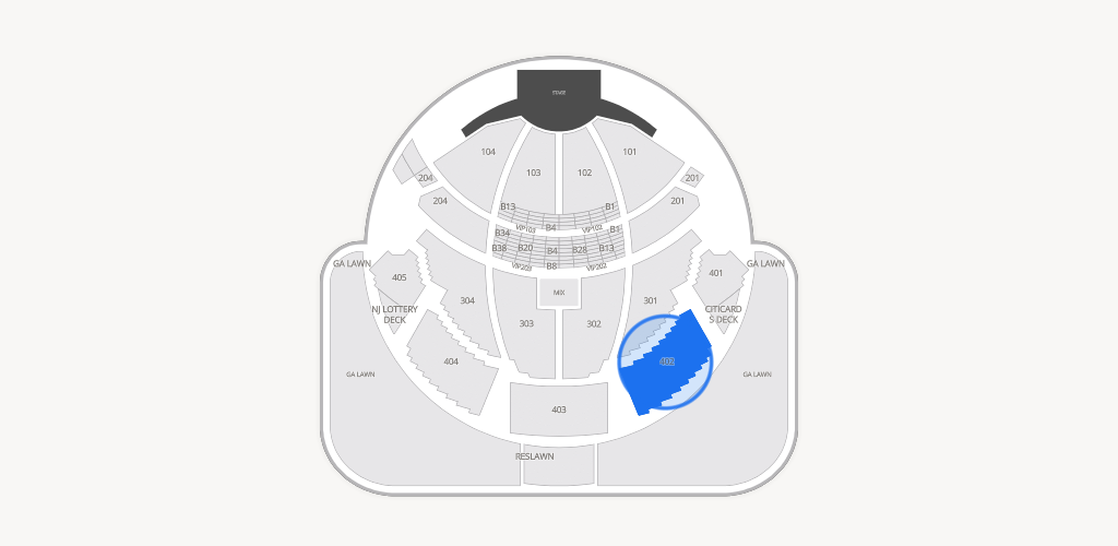 PNC Bank Arts Center Seating Chart