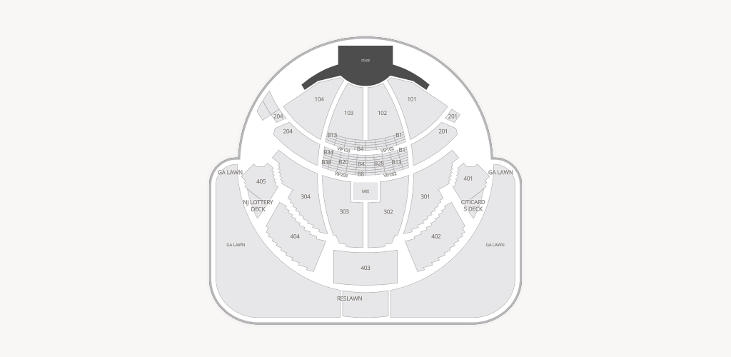PNC Bank Arts Center Seating Chart